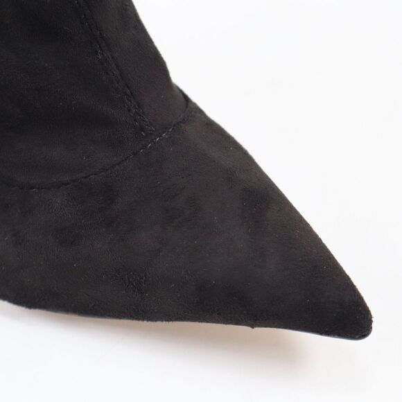 🔥SCHUTZ Benine Black Suede Pointed Toe Bootie Leopard Print 8US/38EU MSRP$198🔥 - Picture 7 of 9